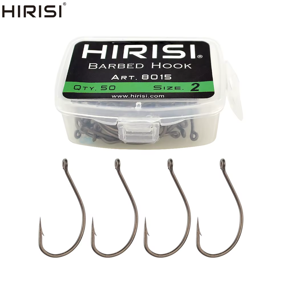 Anzuelos de púas Obsession 8015 – Acero carbono para pesca de carpa - imagen 3