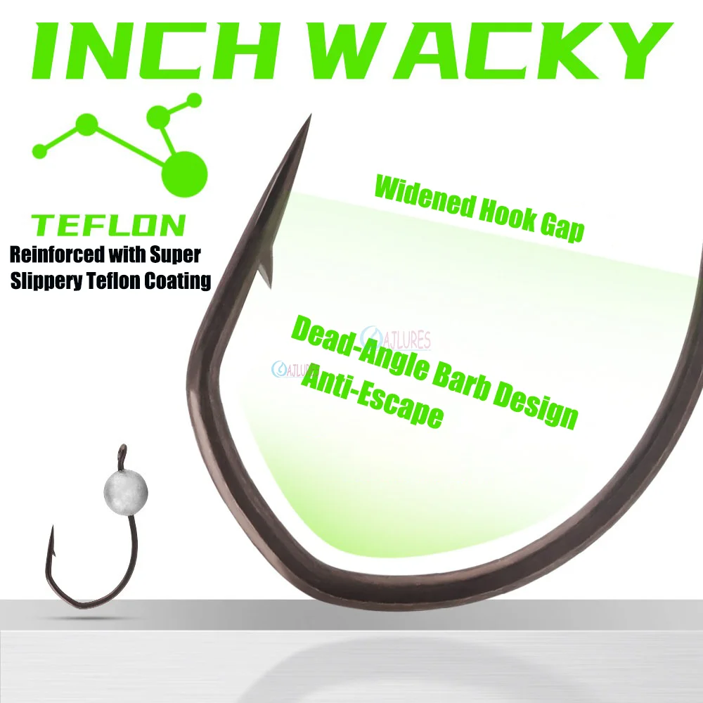 Anzuelos Micro Jig Head teflón antiescape acero alto carbono - imagen 5