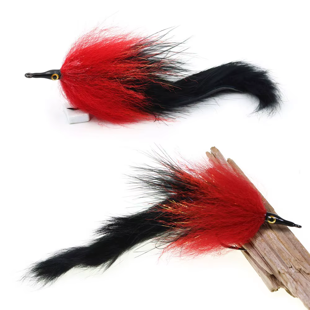Streamer Zonker Bimoo 3/0 – Marabou y cola de conejo para lucio y trucha - imagen 5