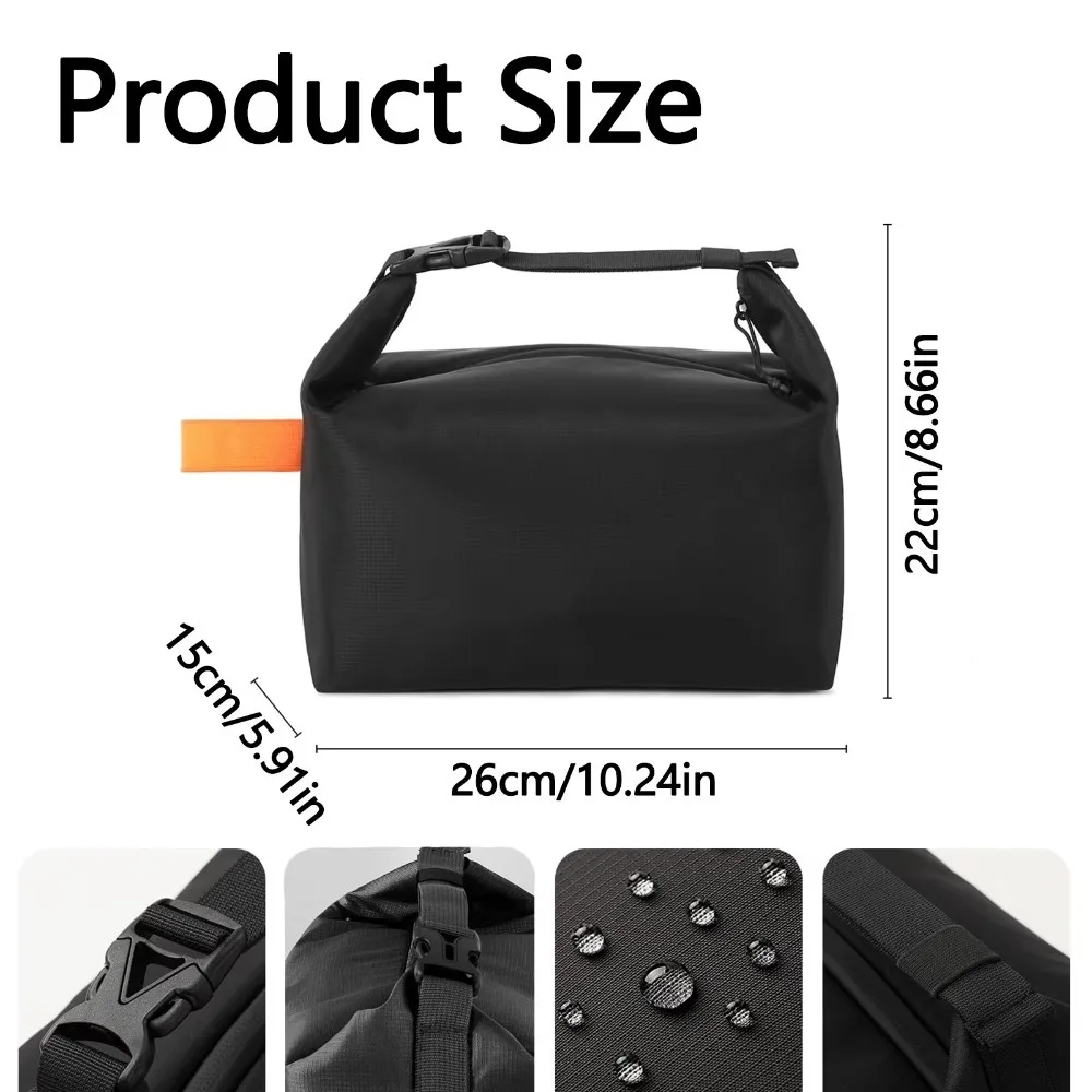 Vista de la bolsa térmica con diseño simple