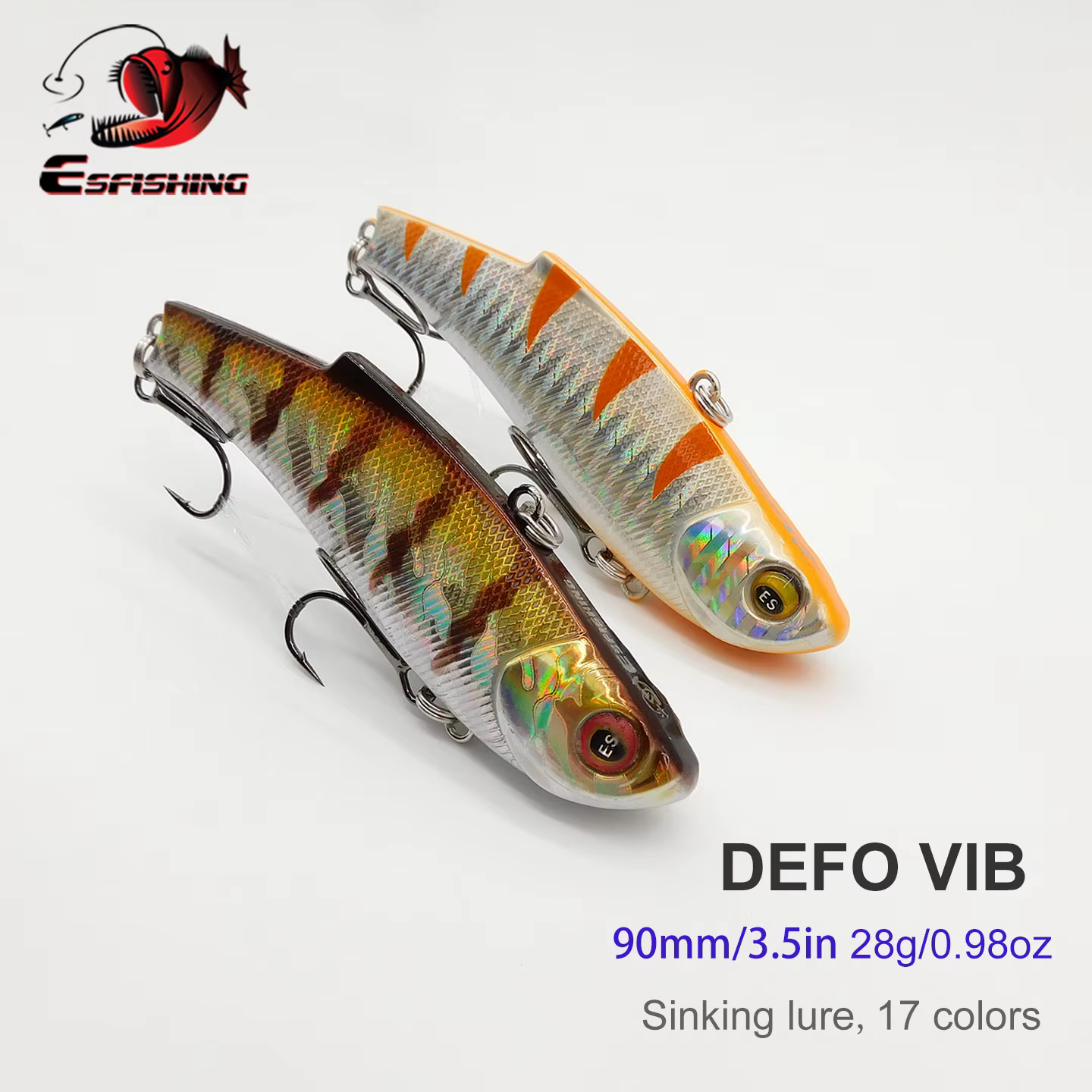 KESFISHING DEFO VIB – Señuelo vibratorio para hielo 7-9cm - imagen 4