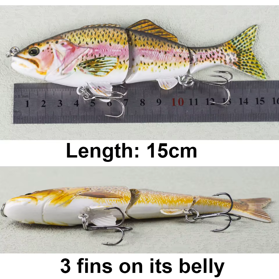 Señuelo Articulado Hundidor Herkules 15cm para Lubina - imagen 5