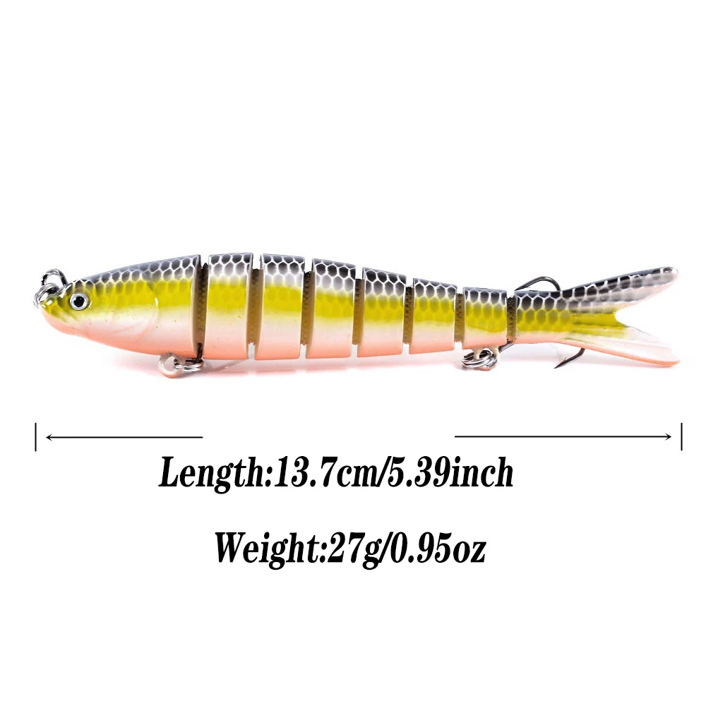 Wobblers articulados duros para lucio y carpa – Señuelos de pesca - imagen 2