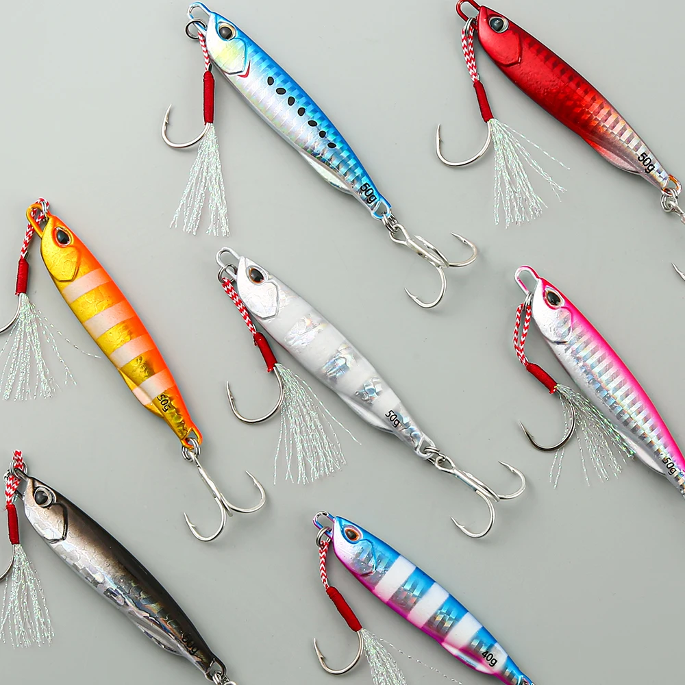 Cuchara Jigging de Metal Japonesa para Lubina y Peces Marinos