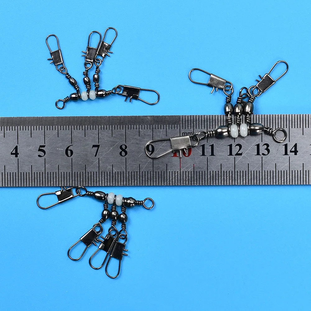 Conectores giratorios 3 vías con mosquetón y anillo de acero - imagen 3