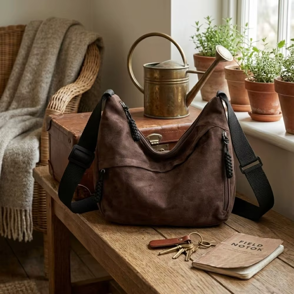 Detalle del bolso y su correa ajustable