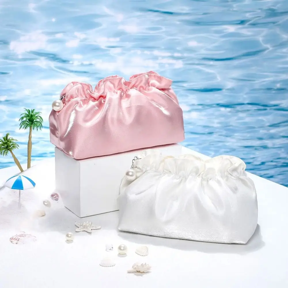 Bolsa de aseo nube brillante, poliéster suave con cordón - imagen 5
