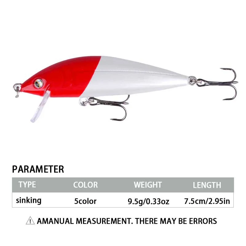 Señuelo hundible NUNATAK Sinking Minnow para depredadores - imagen 3