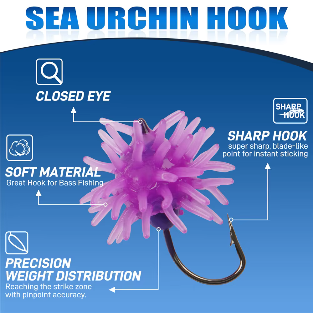 Señuelos Jigging Erizo de Mar 3.5g – para Lubina, Lucioperca y Trucha
