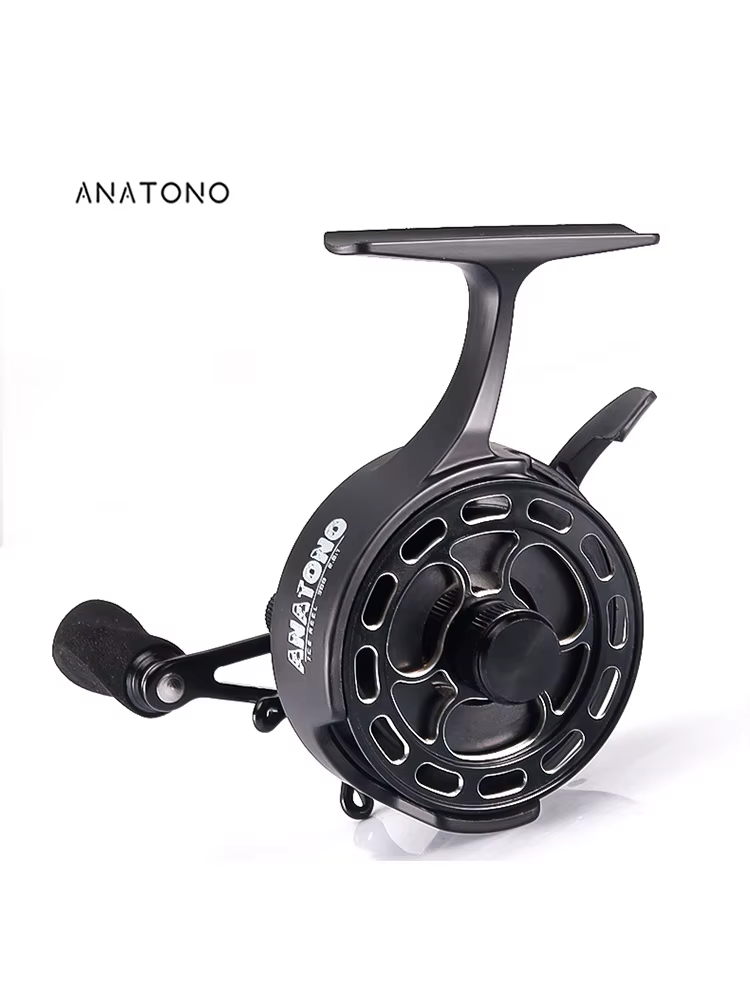 Carrete de hielo con caída magnética Anatono – Sistema anti-giro para pesca en hielo