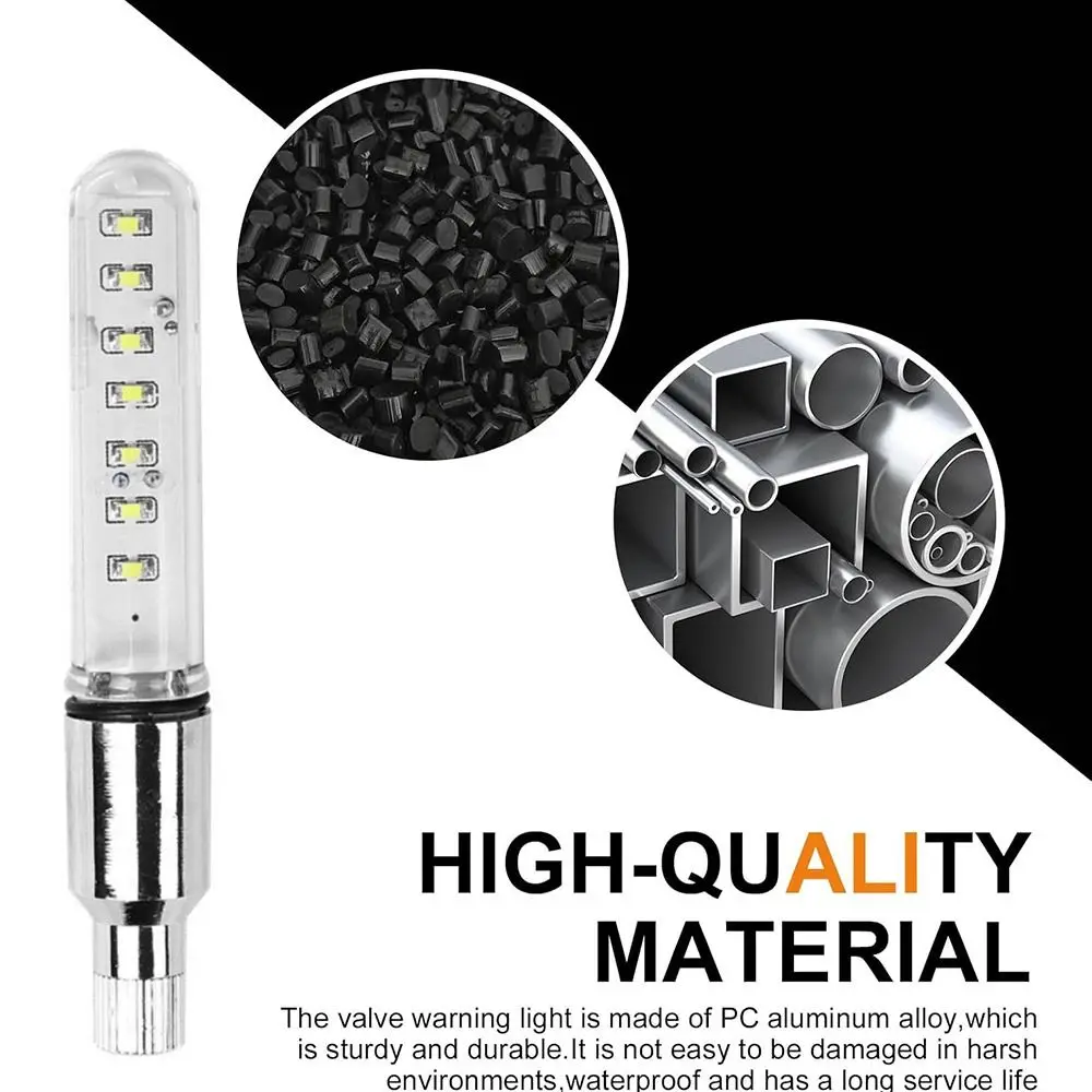 Luz LED intermitente para válvula de neumático impermeable nocturno - imagen 3