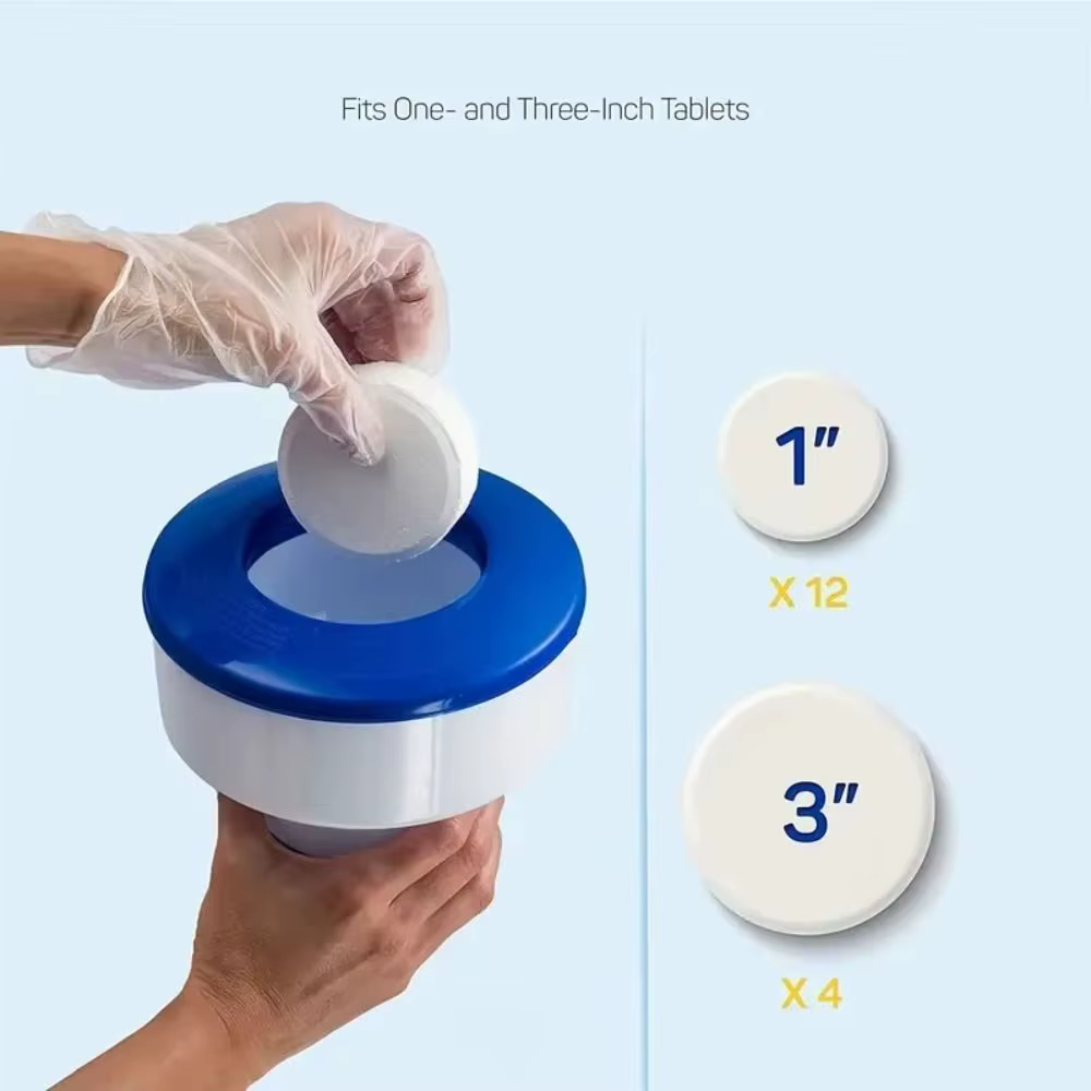 Dispensador flotante de cloro para piscina ABS ajustable - imagen 3