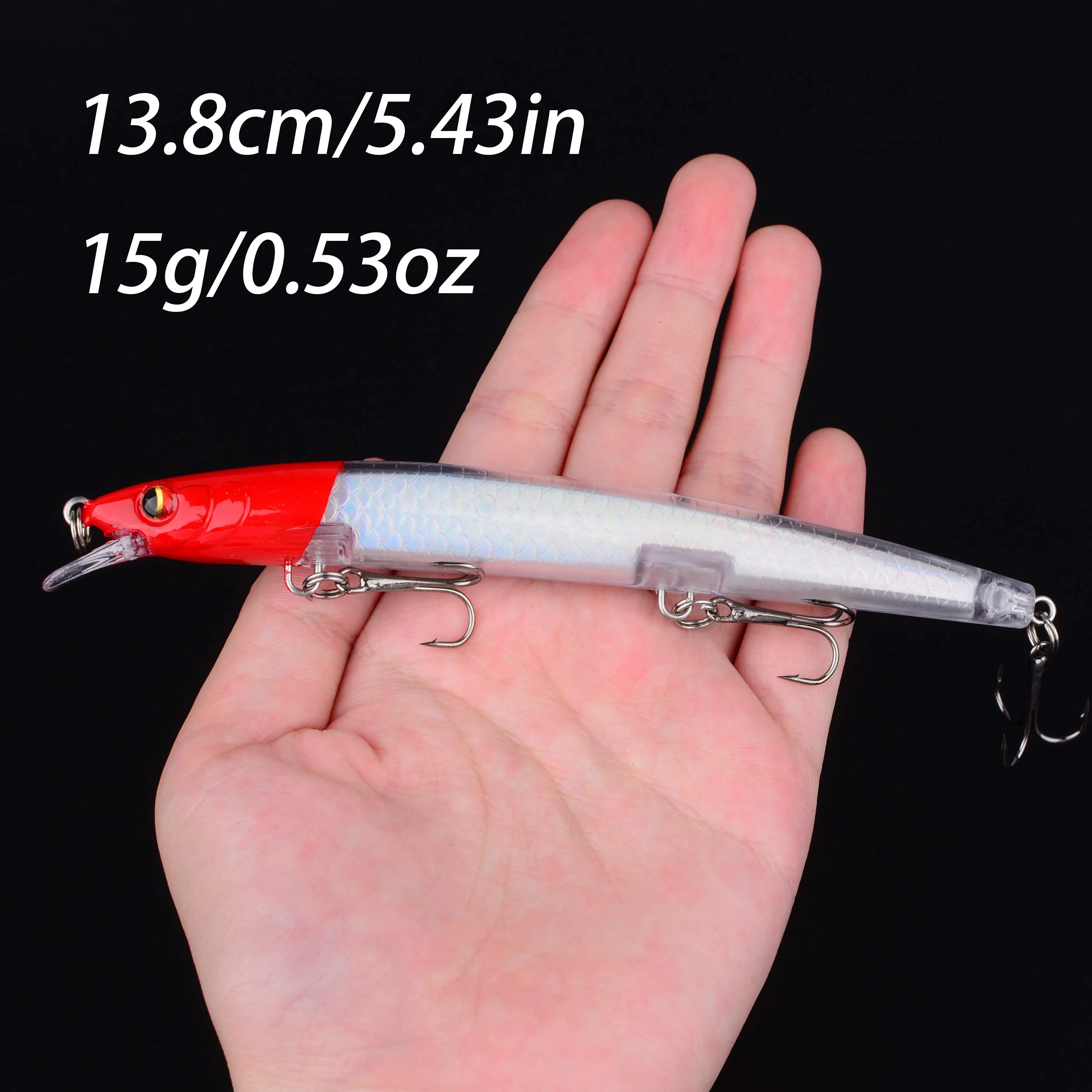 Señuelo Crankbait Minnow de plástico duro para carpa y lucio - imagen 5