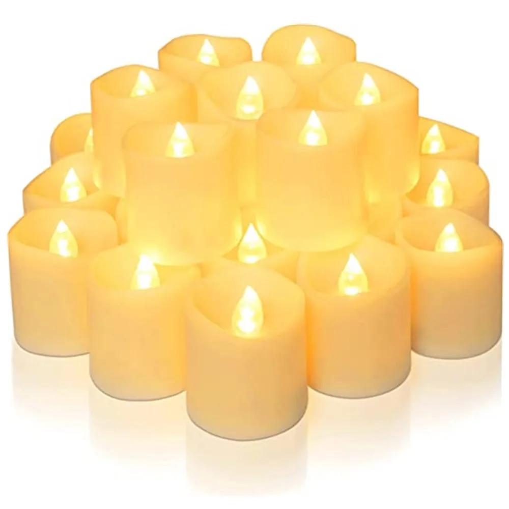 Velas LED sin llama luz cálida decorativa – 24 uds - imagen 5