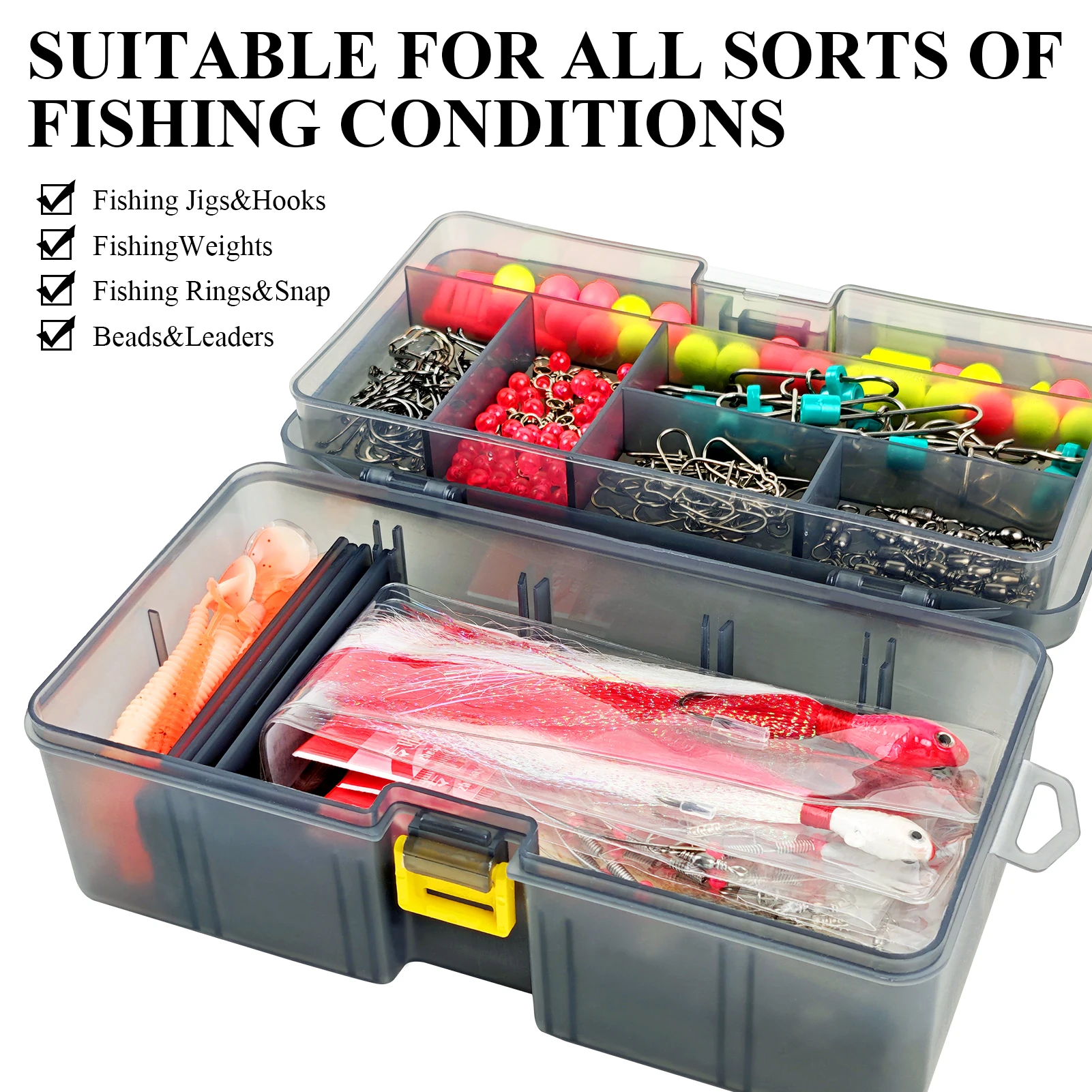 FREE FISHER Kit de pesca en mar para trolling con señuelos y plomos - imagen 2