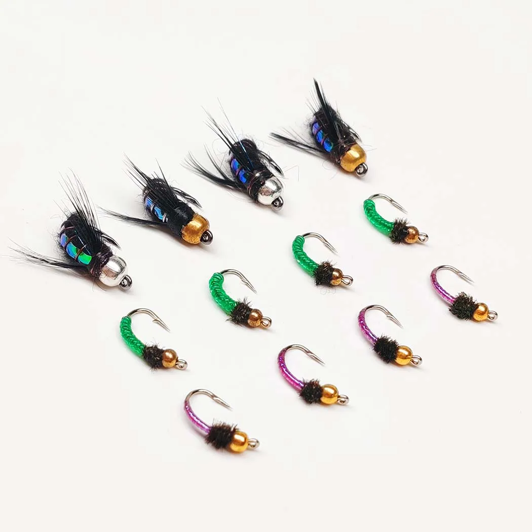 Señuelos de pesca con mosca húmedos y ninfas para trucha y carpa - imagen 2