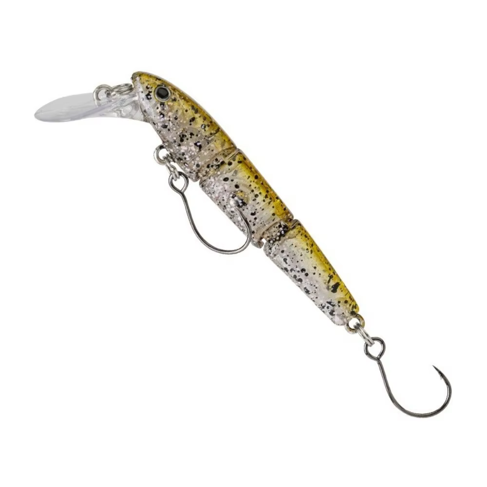 Wobbler hundible articulado con anzuelo simple para arroyo - imagen 5