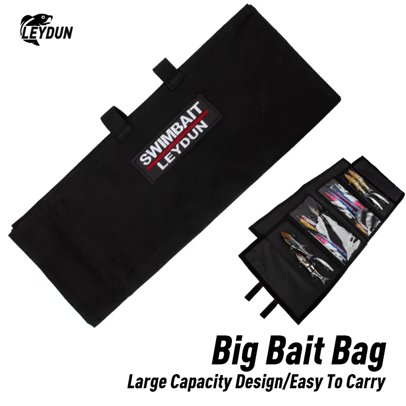 LEYDUN Bolsa de Pesca Swimbaits Bolsillos Amplios Acceso Rápido
