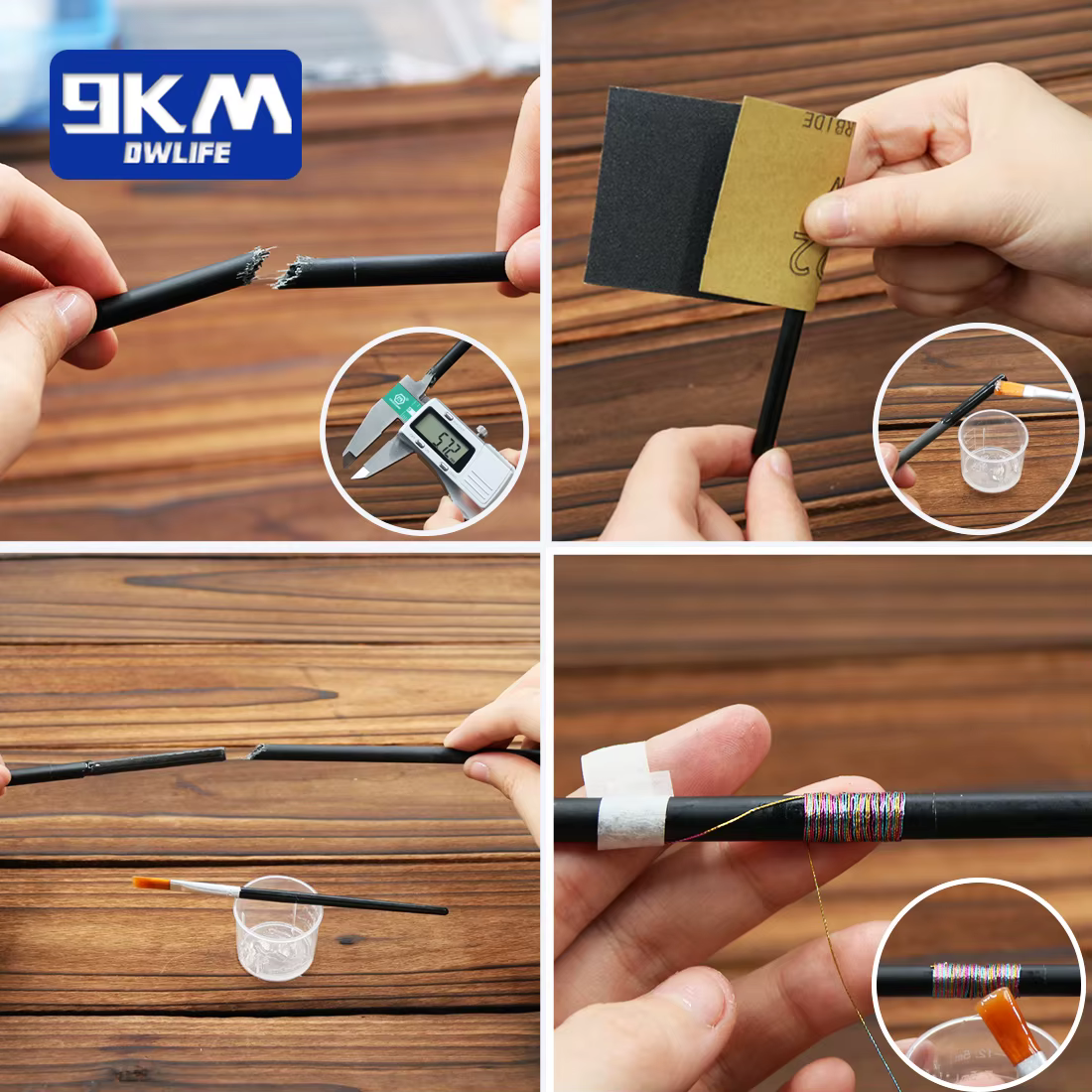 Ste Kit Reparación Cañas Pesca Fibra de Carbono – Agua Salada y Dulce - imagen 5