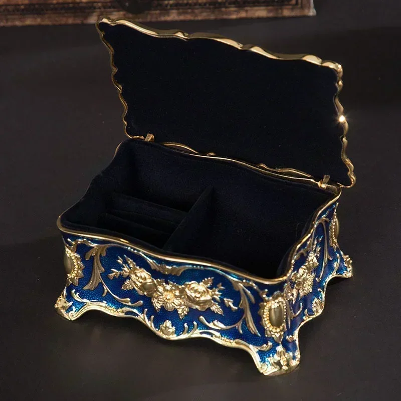 Joyero decorativo – Cofre para anillos, pendientes y collar - imagen 3