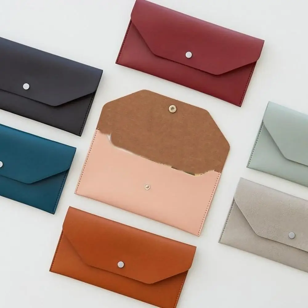Cartera ultrafina de cuero PU para efectivo, tarjetero resistente - imagen 3