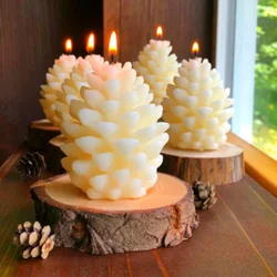 Molde de silicona para conos de pino – Velas aromaticas DIY