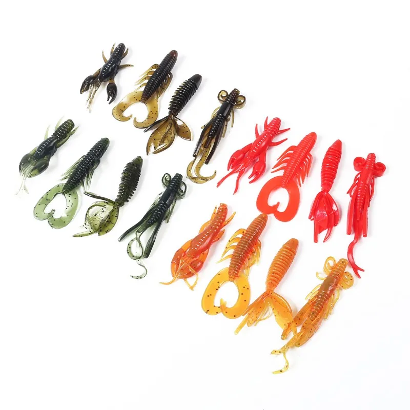 Set de 4 señuelos blandos de gel de sílice JOOYOO