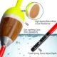 Flotador de balsa con resorte y lastre para pesca en agua dulce - imagen 2