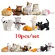 Figuras decorativas de gatos en miniatura para micropaisajes - imagen 2