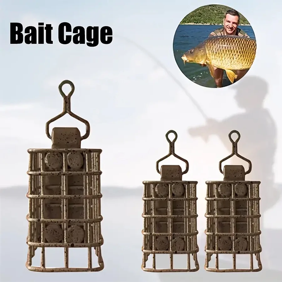 Comedero europeo para pesca de carpa con cinco rejillas