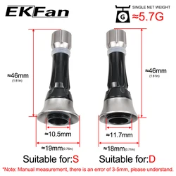 EKfan Soporte para carrete giratorio de aleación con barra equilibrio