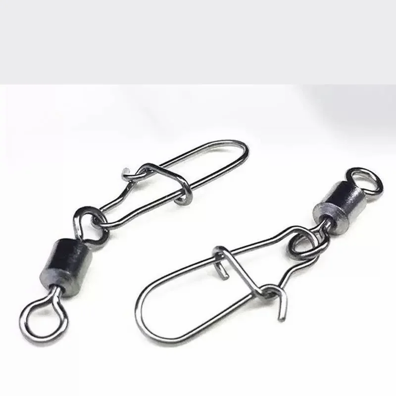 Conectores de pesca giratorios con anzuelo en acero inoxidable