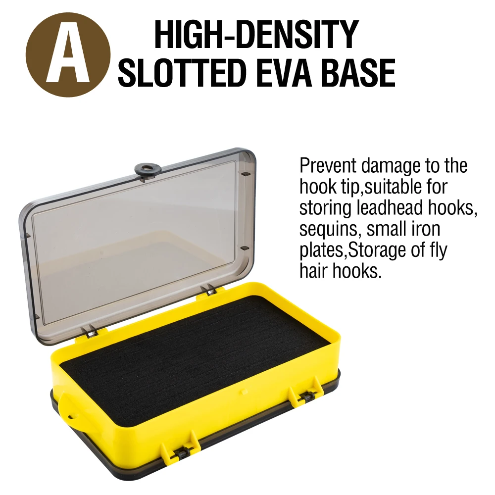 Caja de pesca portátil impermeable doble cara para señuelos y anzuelos - imagen 3