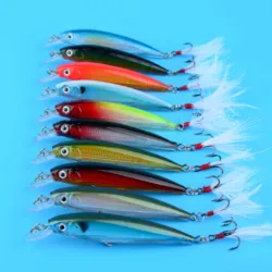 Crankbait tipo Minnow con cuerpo duro para spinning