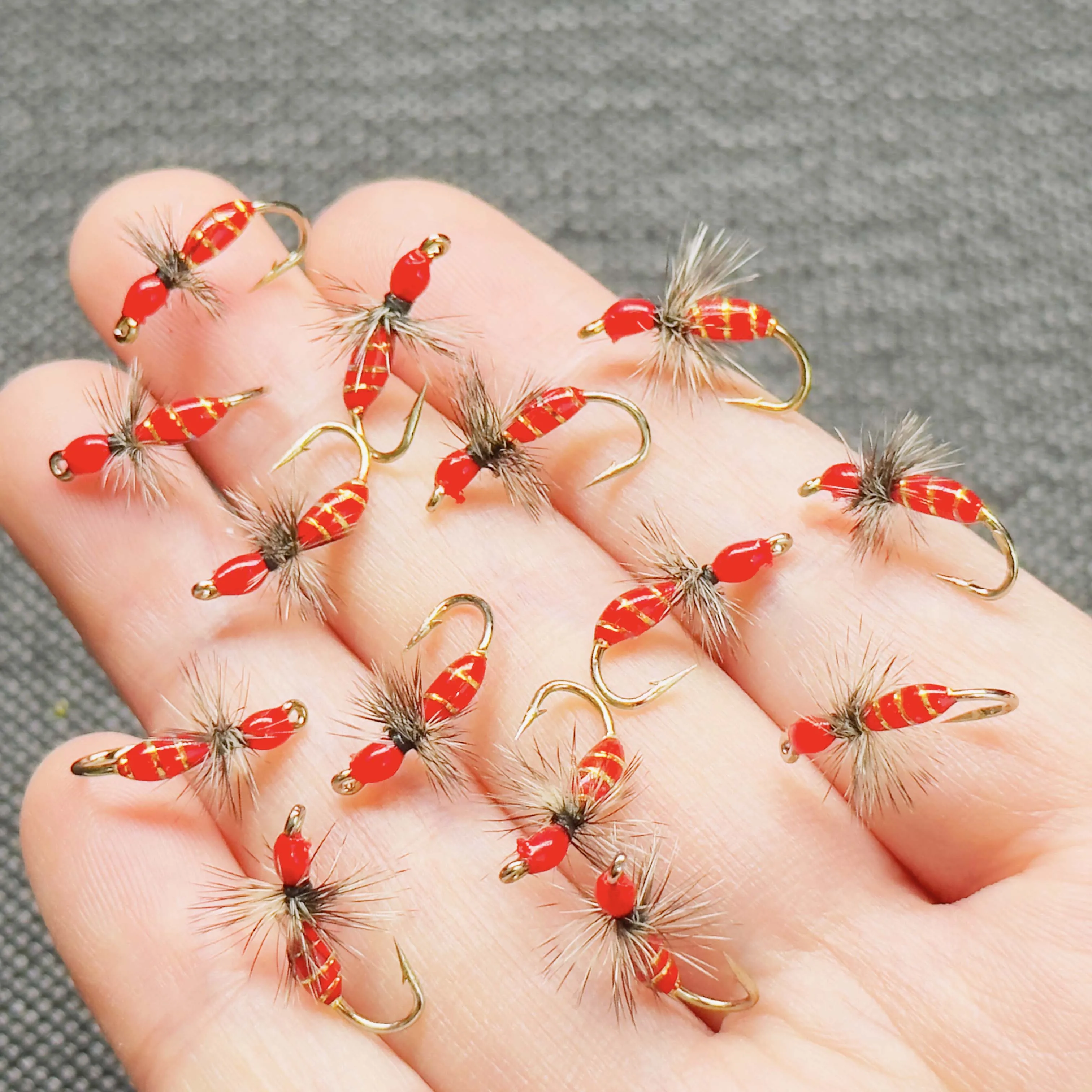 Ganchos para pesca con mosca: ninfas atadas a mano para trucha - imagen 4