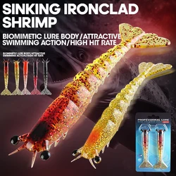 Señuelos de camarón artificial biomiméticos WALK FISH – salada y dulce