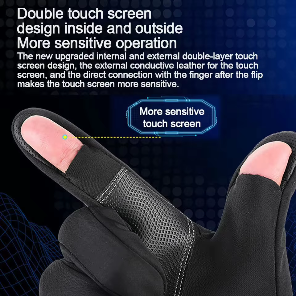Guantes WALK FISH pesca invierno – Impermeables con touchscreen - imagen 4