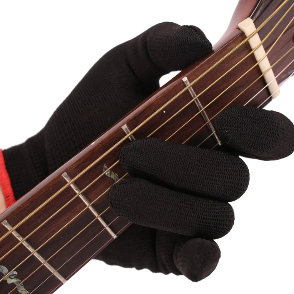 Guantes para Guitarra negros de nailon – Protectores de dedos - imagen 5