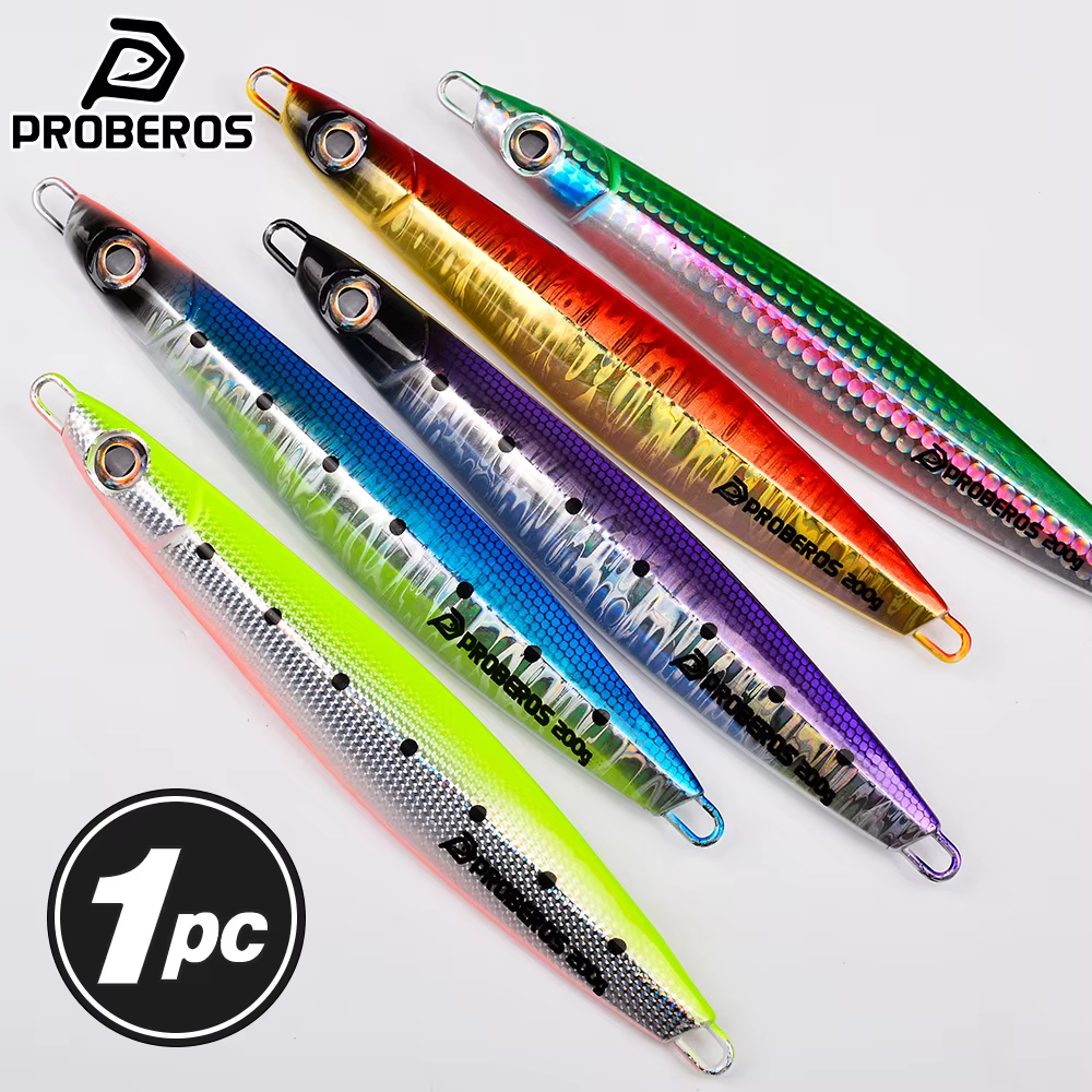 Proberos Jig de Caída Lenta Metálico UV – Estampado 3D para Jigging - imagen 4