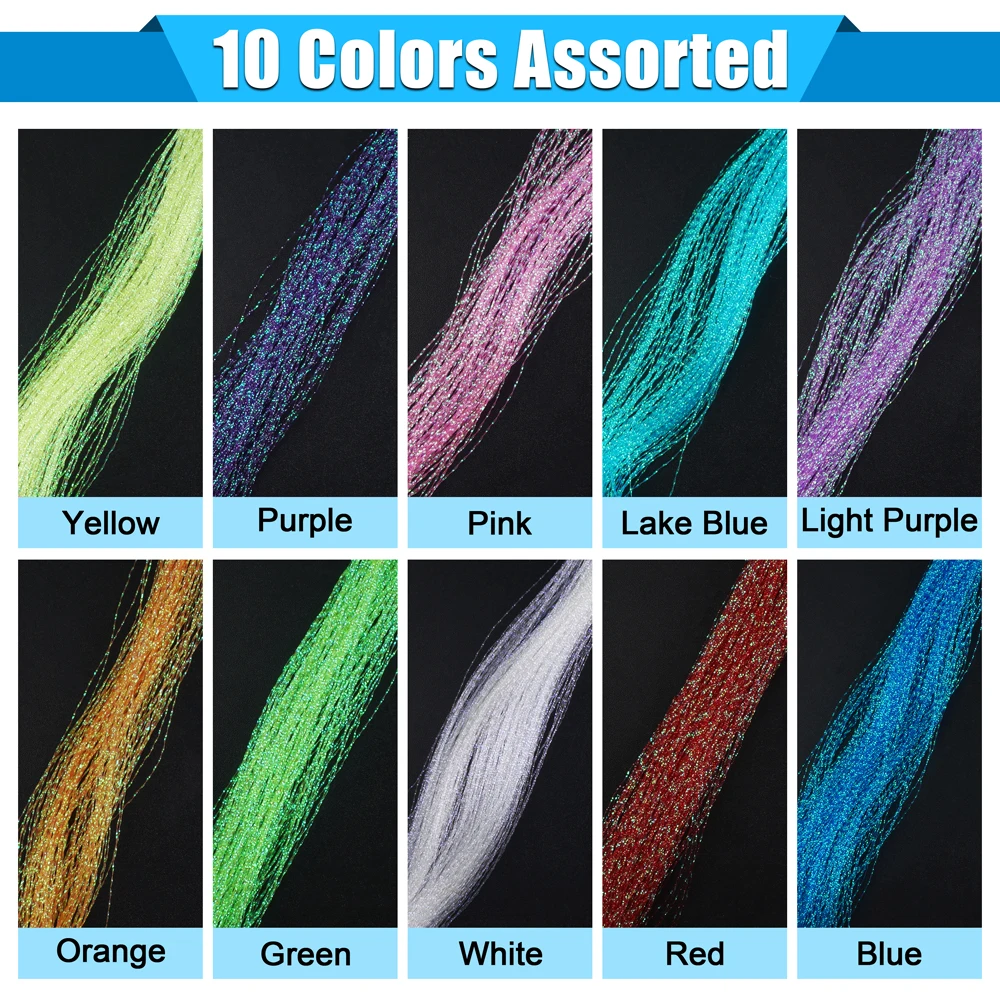 Kit Atado Moscas Completo - 10 Colores con Ganchos para Pesca Mosca - imagen 5