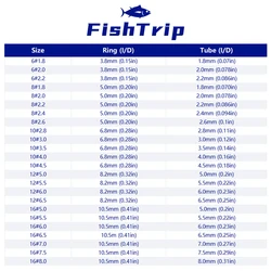 FishTrip kit de reparación puntas caña con anillas cerámicas