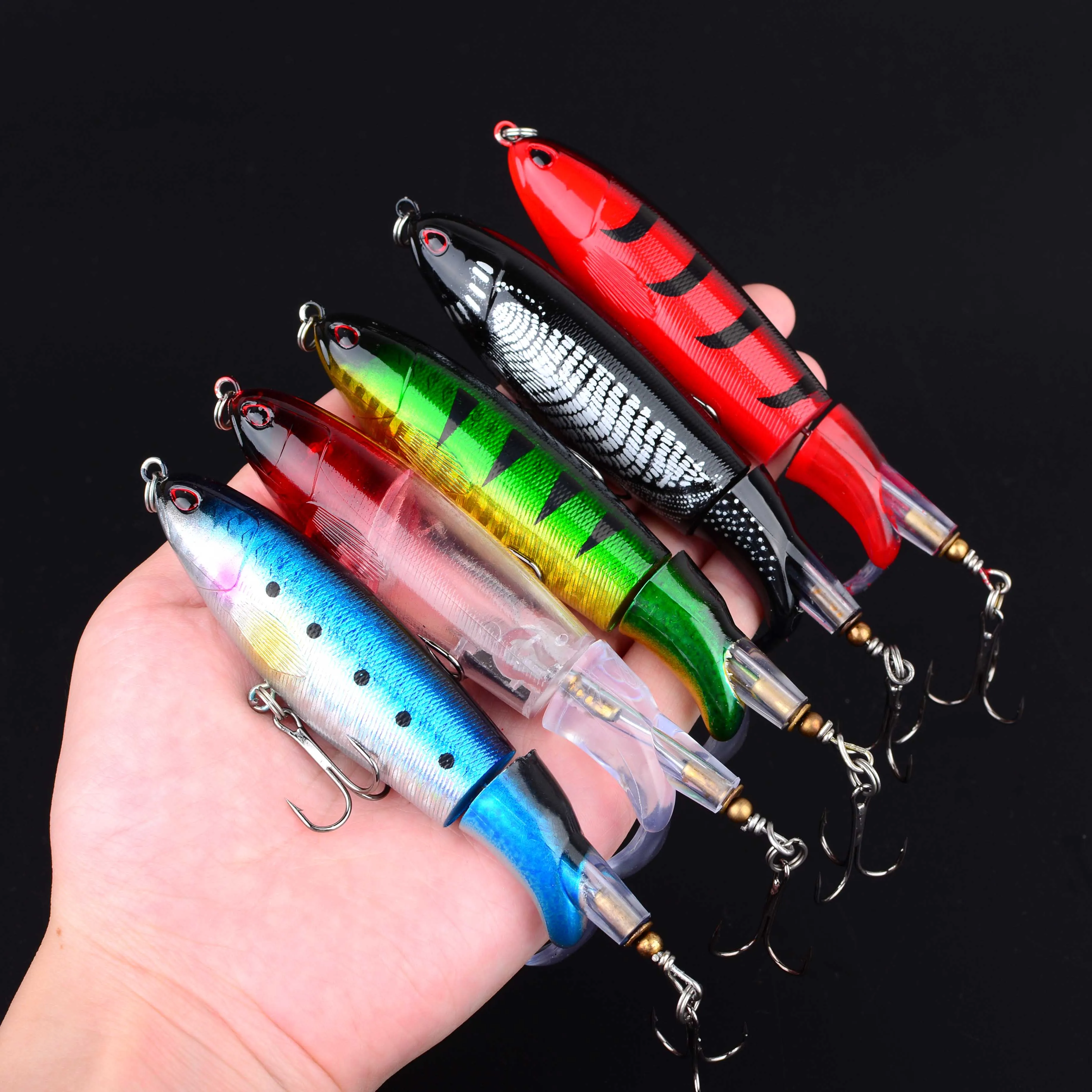 Señuelo Popper de superficie giratorio – artificial de pesca - imagen 2