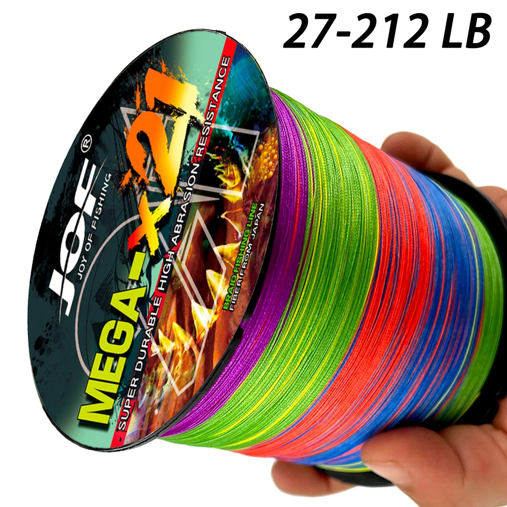 Hilo trenzado JOF X21 multifilamento 21 hebras 27-212LBS para carpa - imagen 3