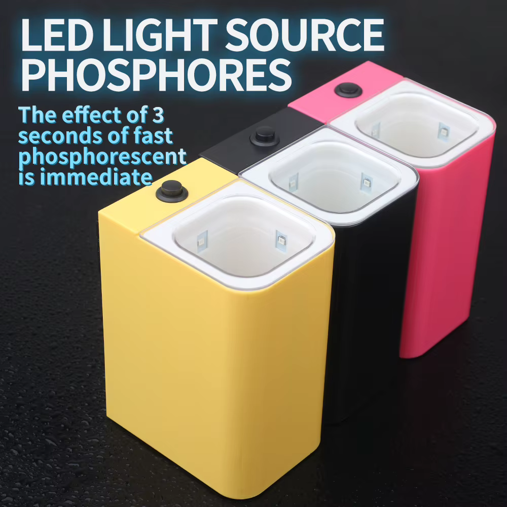 Señuelo luminoso LED para calamar UV rosa y amarillo - imagen 5