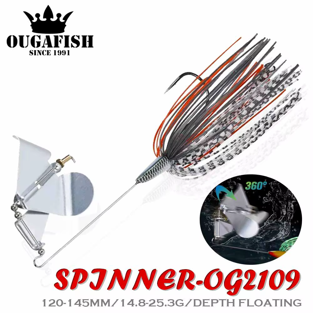 Chatterbait Vibratorio con Falda de Silicona – Señuelo para pesca en agua salada - imagen 2