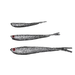 Señuelo blando Minnow Swimbait cola horquilla para lubina y lucio