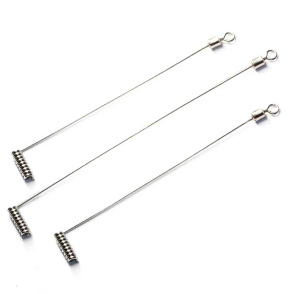 Eslabones giratorios de acero inoxidable en L para pesca deportiva - imagen 2