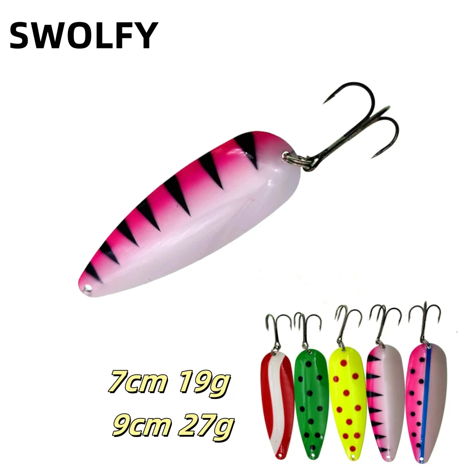 Señuelo Swolfy con acabado metálico reflectante