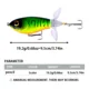 Señuelo de superficie Whopper Plopper giratorio para siluro - imagen 3