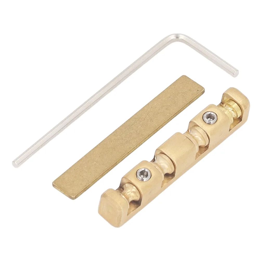 Nut de pont Bell Brass en latón dorado para bajo eléctrico - imagen 2